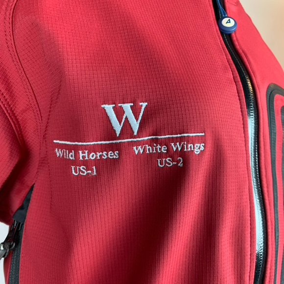 ATLANTIS Weathergear Sailing Jacket Red Zipper Marblehead Embroidered Size XS - Picture 5 of 13